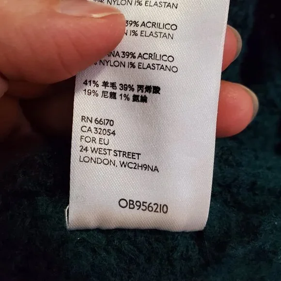 FP Free People Once In A Lifetime Cardigan Size S Frayed Green Longline Sweater - Picture 12 of 12